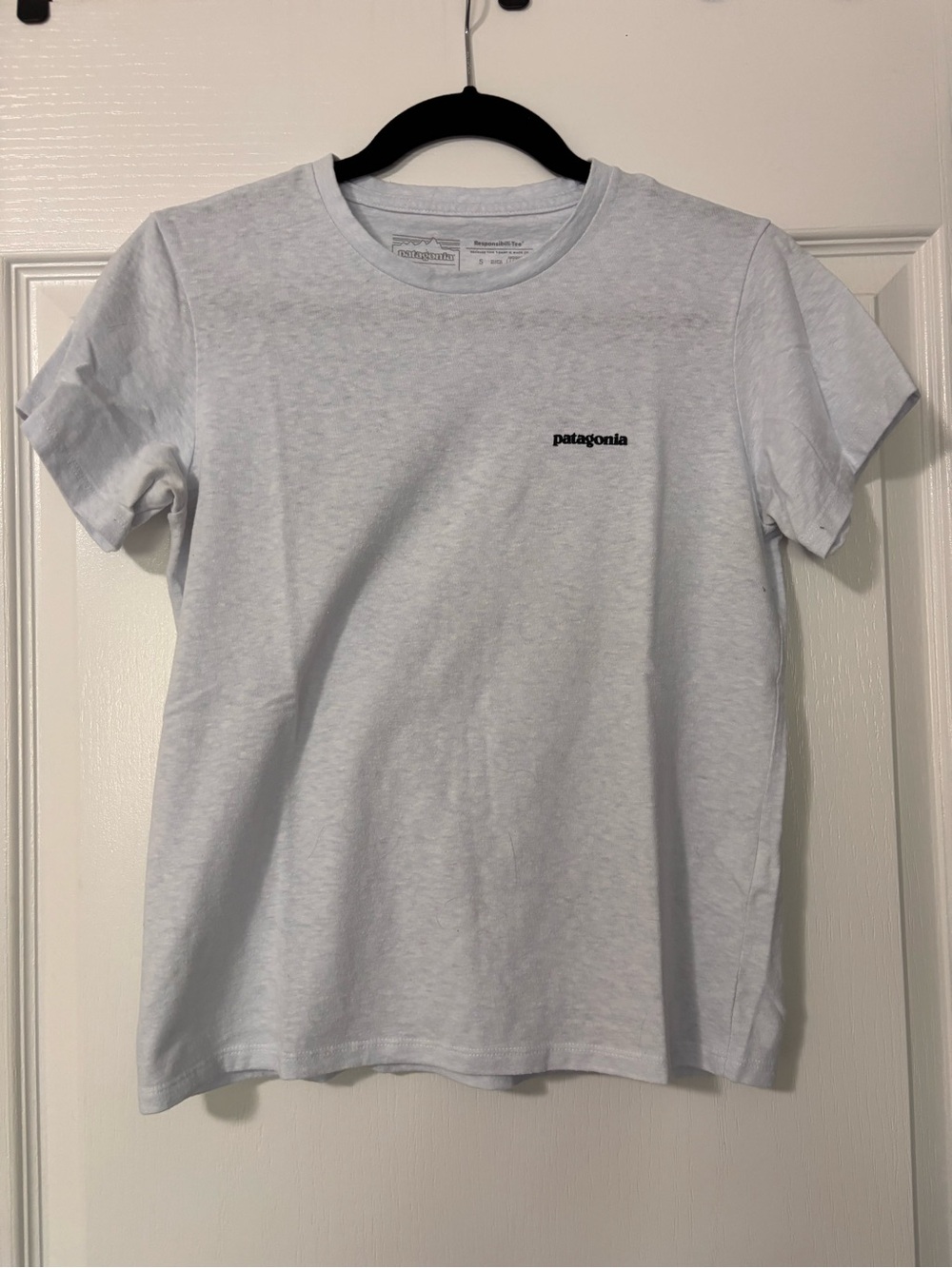 Patagonia White Short Sleeve Logo Tee